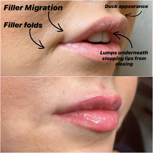 Too Much Lip Filler Migration 